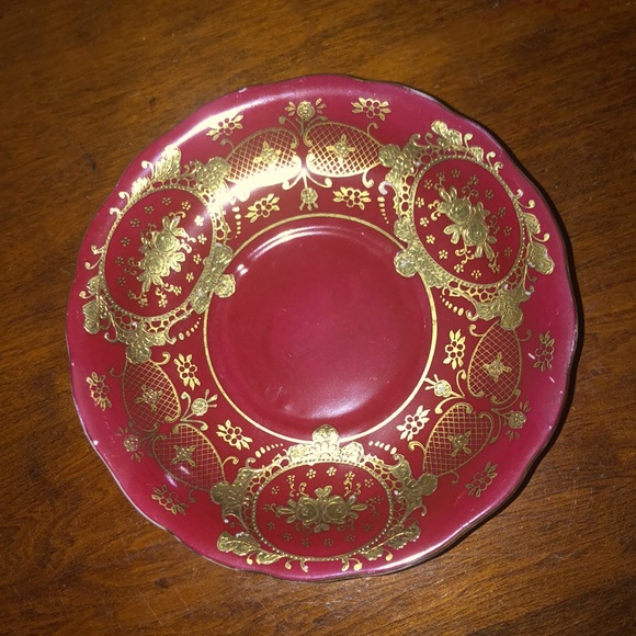 5️⃣ FOR $3️⃣! VINTAGE CHUBU HAND PAINTED “CHERRY EXCLUSIVE” CHINA SAUCER - Picture 2 of 8